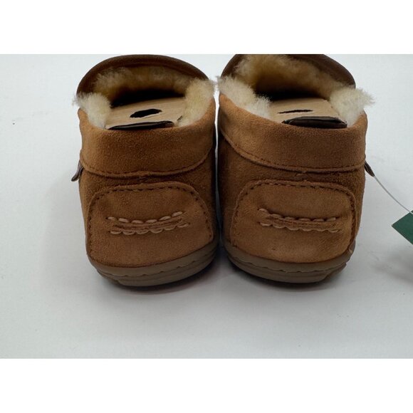 L.L. Bean Womens Wicked Good Venetian Slippers 8M Brown Suede & Shearling Indoor - Picture 7 of 10